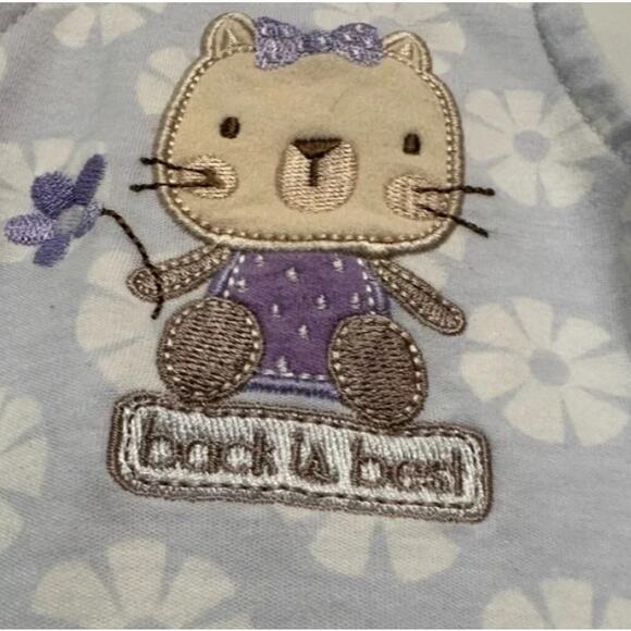 Halo SleepSack in‎ Soft Purple and White Flowers Medium - Picture 2 of 5